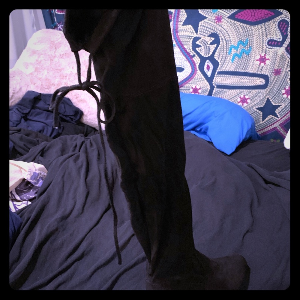 Black over the knee boots